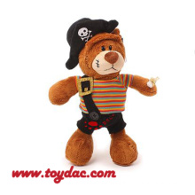 Urso do pirata dos desenhos animados da peluche